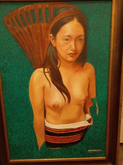 Original Anton Mallari (Anthony F. Mallari) Oil Painting (2007) - Fine Filipino Contemporary Art