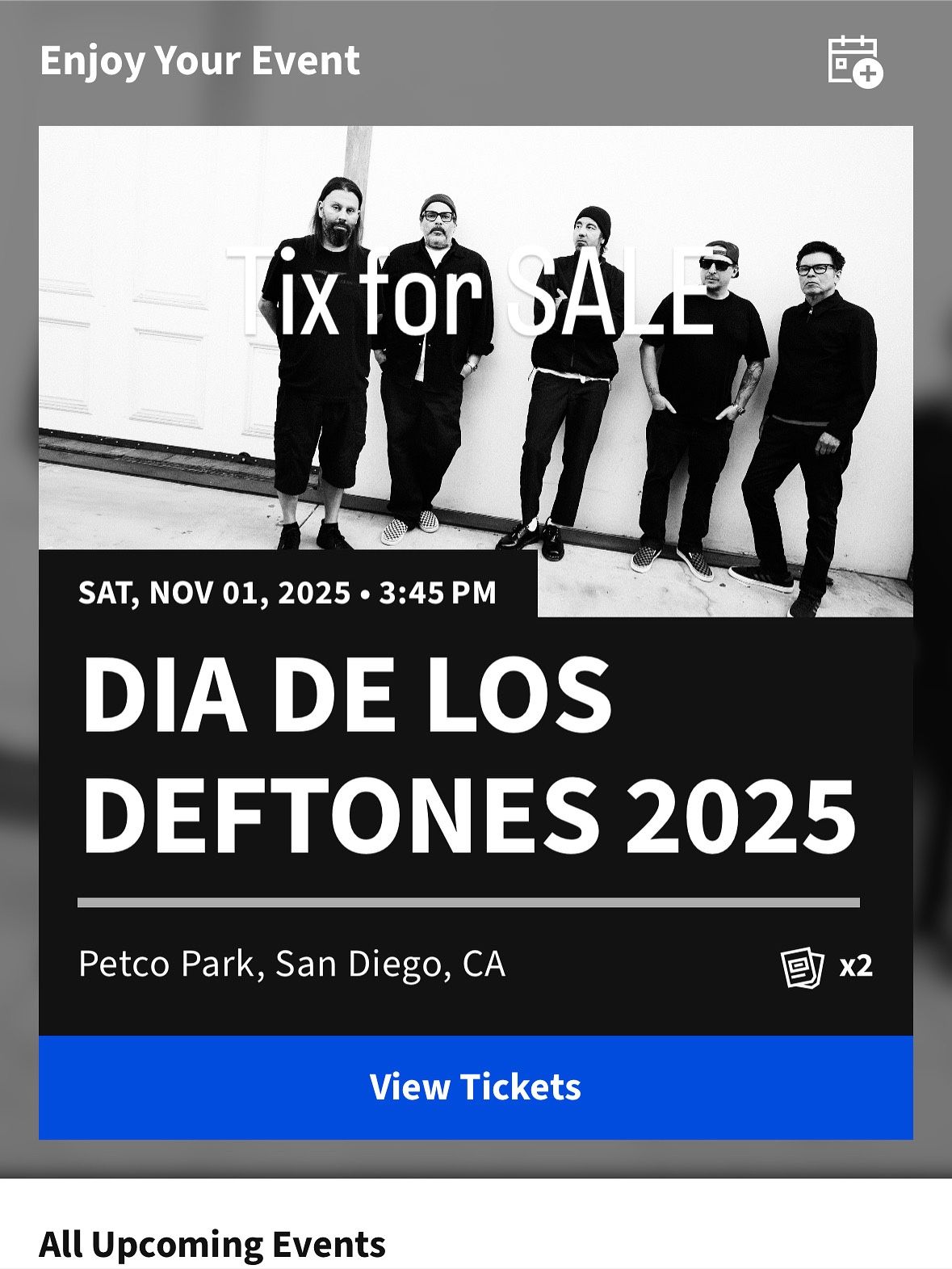 Deftones Concert Tickets 