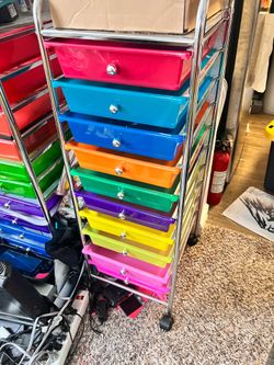 Color storage drawers