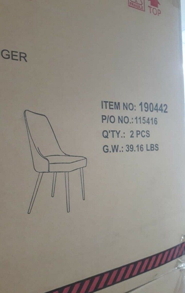 デザイン Grey Upholstered Solid Seat Modern Dining Chair