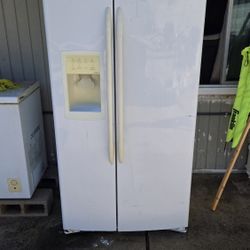 GE Profile Arcitica Side-by-Side Refrigerator And Free