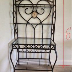 Metal shelf/wine rack 