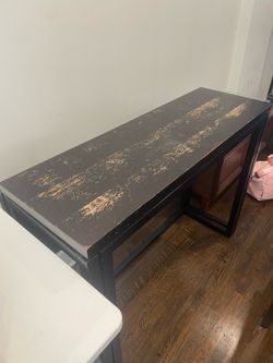 Tall Wooden Collapsible Table