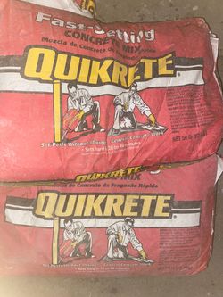 Quikrete Fast Set Concrete 50# Bags - 10 Bag Lot for $30