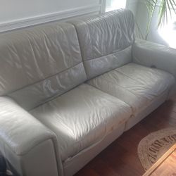 2 Piece Leather Couch Set