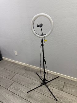 LED Ring Light with Tripod Stand and Phone Holder