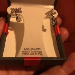 Silver Butterfly Earrings 