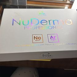 Nuderma Profesional Skin Therapy Wand With Neón &argon Applicators 