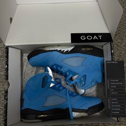 Air Jordan Retro 5 UNC University Blue Size 8.5