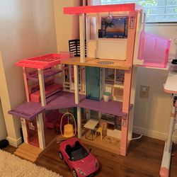 Barbie Dream House & Corvette