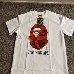 brand new bape red camo tee 
