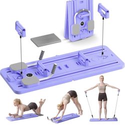 Brand new Portable Pilates Reformer Machine for Home Gym - Auto-Rebound Pilates Board with Abdominal