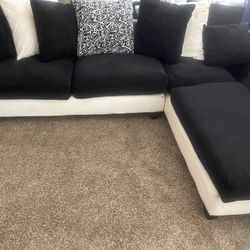 Sectional Sofa Black And White 