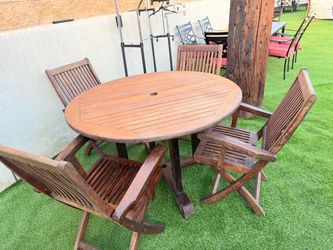 Patio teak set