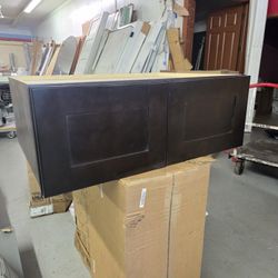 33w x 24d x 12h mocha shaker cabinet