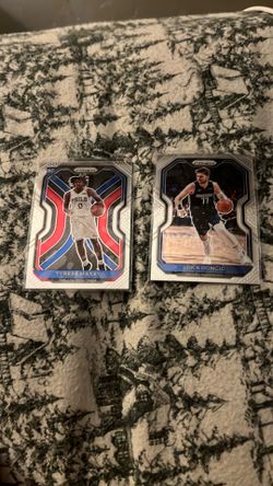 Luca doncic and Tyrese Maxey cards $10 and $15