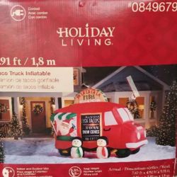 Huge Taco Truck 7x4x5 Blow Up Xmas Deco. $125