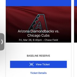 Dbacks Vs Cubs Tickets