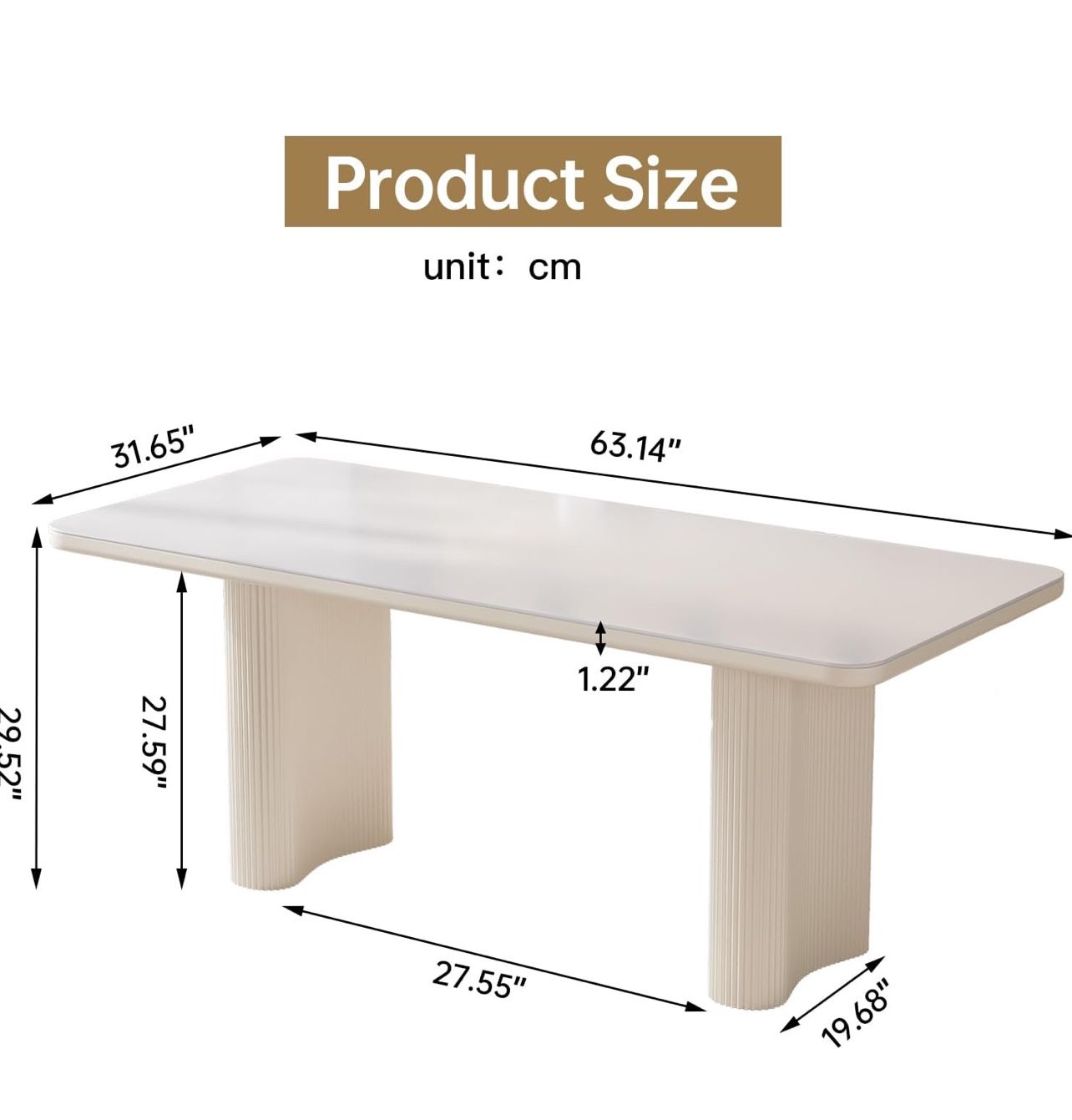 5 Piece Dining Table Set with 4 Chairs, Modern Kitchen Dining Table Set, Rectangular Dining Table Furniture Set, Easy to Assemble, Suitable for Kitche Furniture