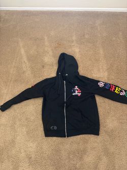 Chrome heart zip up