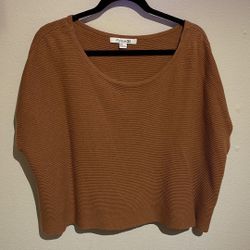 Brown Knitted Material Top
