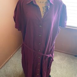 Target Ava & Viv Purple Short Dress Plus Size 3X