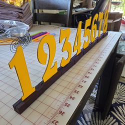 Table Numbers 1-8