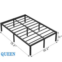 Queen Bed Frame 14 Inches High 