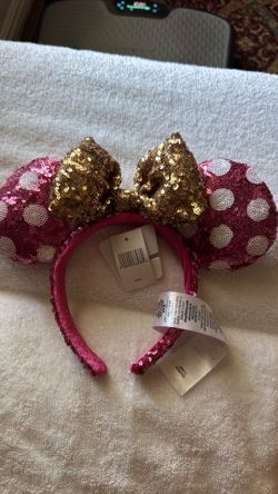 Disney Parks Minnie Mouse Ears Bow Headband Brand New
