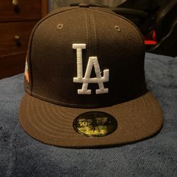 brown la dodgers hat