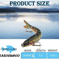 Fishing Lures for Bass Trout Multi Jointed Swimbaits Slow Sinking Bait for  Freshwater Saltwater Bionic Fishing Lure Kit for Sale in Orlando, FL -  OfferUp
