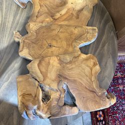 Mid Century solid wood wall sculpture