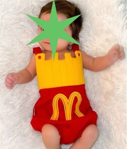 McDonald's Fries Baby Costume Romper