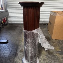 Wood Pedestal Stand / Plant Stand – Solid Wood