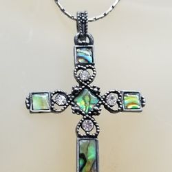 LEGENDARY GENUINE ABALONE CROSS 
