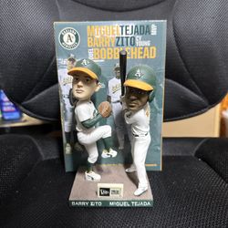 Barry Zito & Miguel Tejada Oakland A’s Bobblehead 