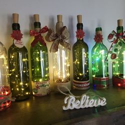 Handmade Wine Bottle Decor