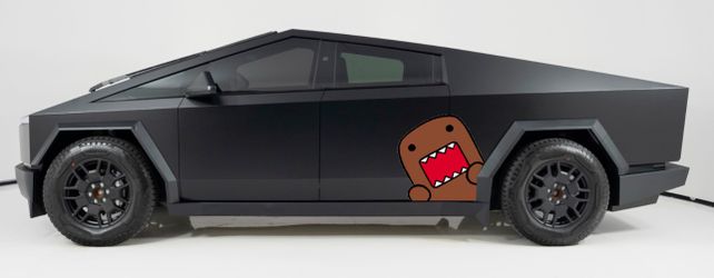 Tesla Cybertruck 2023-2025 Domo Decal Graphic ANY COLOR