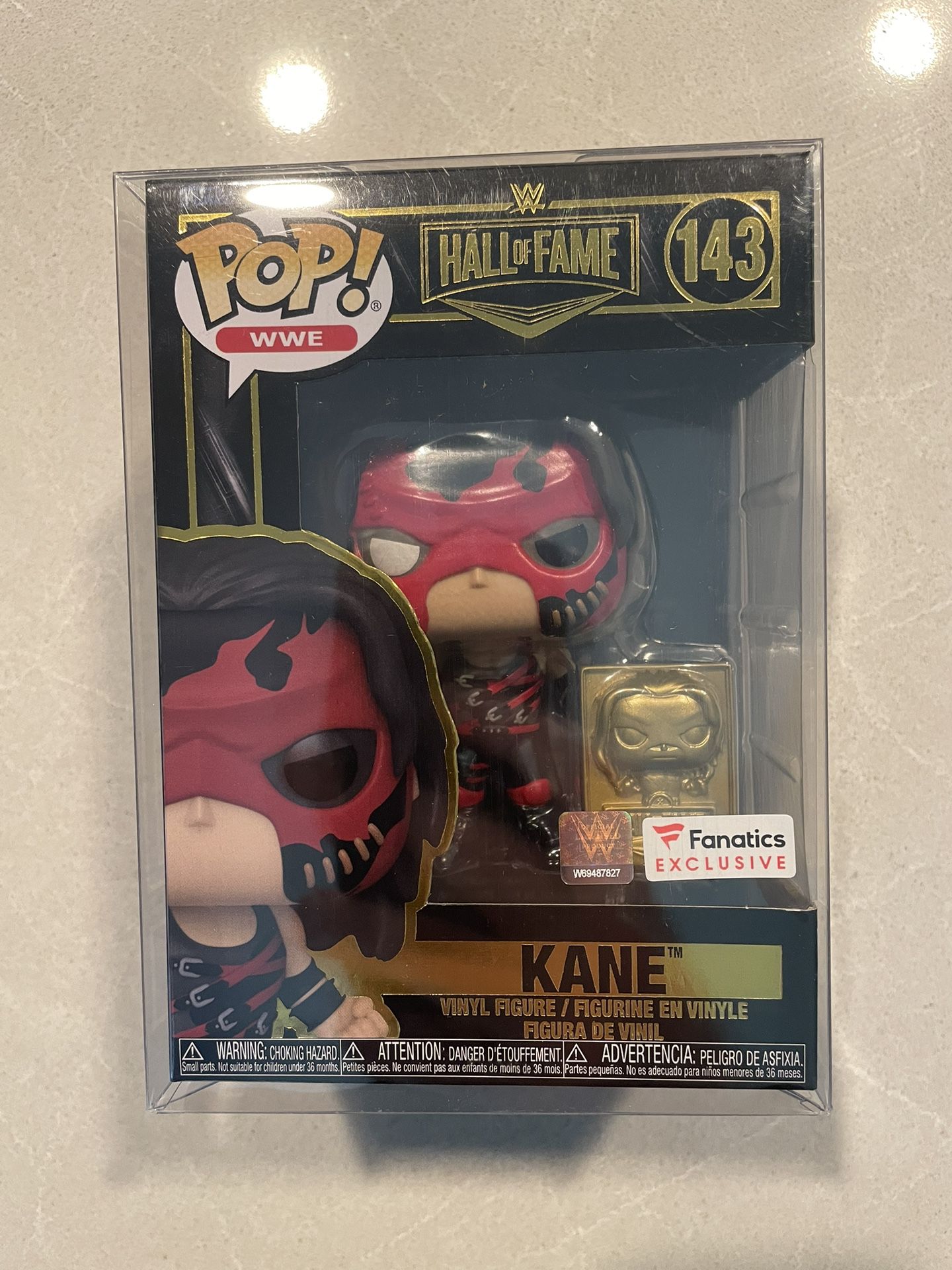 Kane Hall of Fame LE5000 Funko Pop *MINT* Fanatics Exclusive Limited Edition 5000 Pcs WWE 143 with protector Wrestling