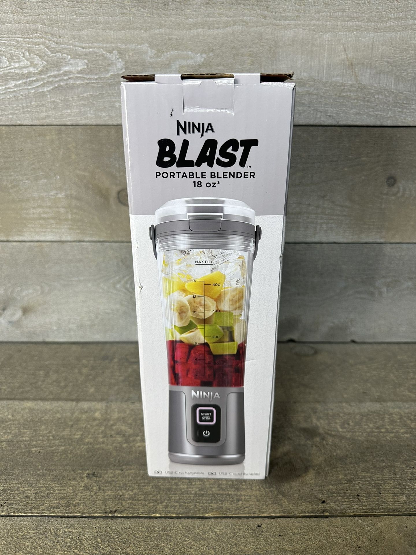 Ninja Blast Portable Blender On-The-Go 18oz Compact Quiet Smoothies BC155SGY