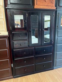 Tall large pine closet