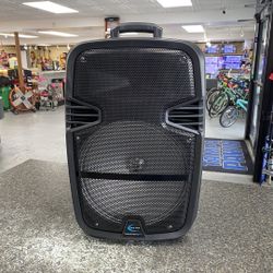 Technical Pro BOOM 15PKG Rechargeable 15" LED Bluetooth / Aux / Fm / USB & Micro SD Portable Speaker with Wired Microphone TPW014362