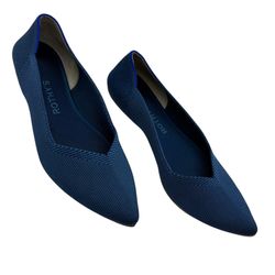 Rothy’s Women’s The Point Flats Navy Blue Size 7.5