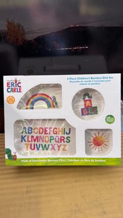 The Very Hungry Caterpillar Alphabet Bamboo Dish Set