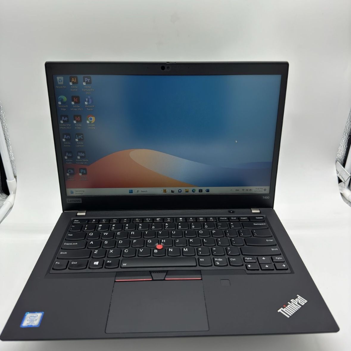 Lenovo ThinkPad T490 Laptop i7-8565u 1.80Ghz 16GB RAM 256GB SSD 14" windows 11 pro +++ Microsoft office 2023 fully activate , adobe photoshop suite ma