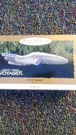Vintage Star trek Christmas ornaments