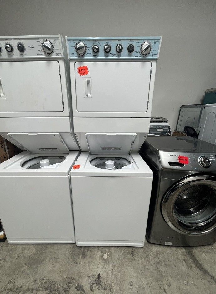 27 WIDE WHIRLPOOL WASHER DRYER STACKABLE IS 27 INCHES WIDE E1 RM for Sale in Chicago, IL OfferUp
