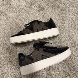 Michael Kors Poppy Lace Up Faux Leather Shoe