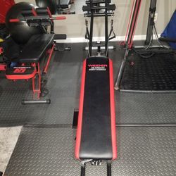Work Out Bench With Pullies Total Body 