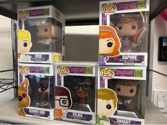 Funko POP! Animation: Scooby-Doo Lot of 5: # 149, #150, # 151, #152, & #153